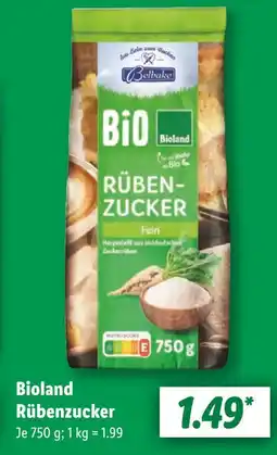 Lidl Belbake bioland rübenzucker Angebot