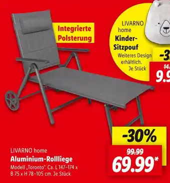 Lidl Livarno home aluminium-rollliege Angebot