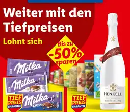 Lidl Milka oder henkell tafelschokolade oder sekt Angebot