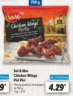 Lidl Sol & mar chicken wings piri piri Angebot