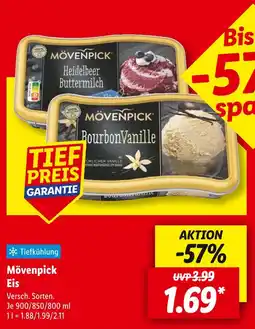Lidl Mövenpick heidelbeer buttermilch eis Angebot
