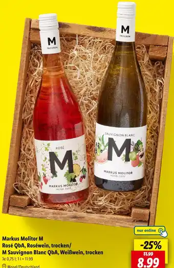 Lidl Markus molitor rosé qba, roséwein, trocken Angebot