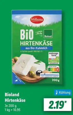 Lidl Milbona hirtenkäse Angebot