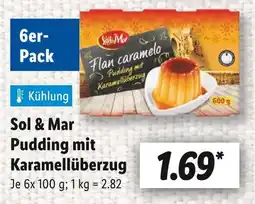 Lidl Sol & mar pudding mit karamellüberzug Angebot
