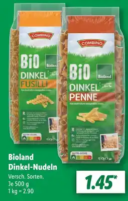 Lidl Combino bio dinkel fusilli Angebot