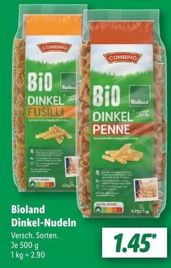 Lidl Combino bio dinkel fusilli Angebot