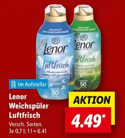 Lidl Lenor weichspüler luftfrisch Angebot