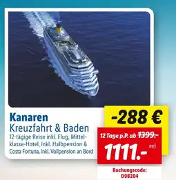 Lidl Kanaren kreuzfahrt & baden Angebot