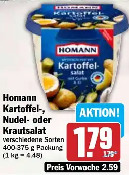 HIT Homann Kartoffel-, Nudel- oder Krautsalat Angebot