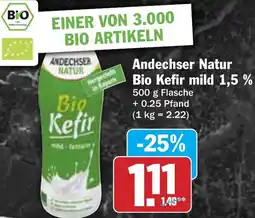 HIT Andechser Natur Bio Kefir mild 1,5 % Angebot