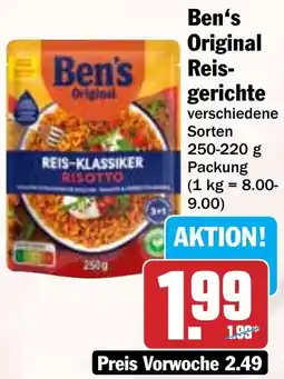 HIT Ben's Original Reisgerichte Angebot