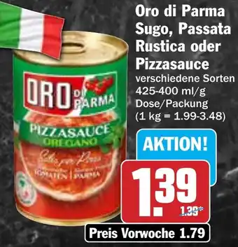 HIT Oro di Parma Sugo, Passata Rustica oder Pizzasauce Angebot
