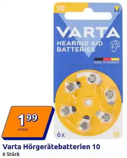 Action Varta Hörgerätebatterien 10 Angebot