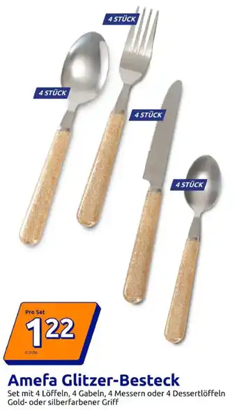 Action Amefa Glitzer-Besteck Angebot