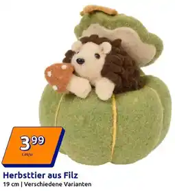 Action Herbsttier aus Filz Angebot