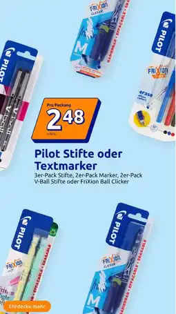 Action Pilot Stifte oder Textmarker Angebot