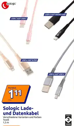 Action Sologic Lade- und Datenkabel Angebot