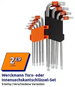 Action Werckmann Torx- oder Innensechskantschlüssel-Set Angebot