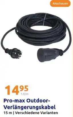 Action Pro-max Outdoor Verlängerungskabel Angebot