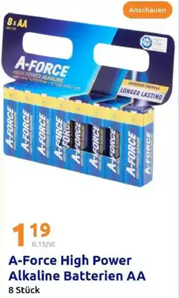 Action A-Force High Power Alkaline Batterien AA Angebot