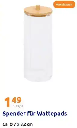Action Spender für Wattepads Angebot
