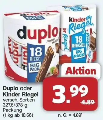 Famila Nord West Duplo oder Kinder Riegel Angebot