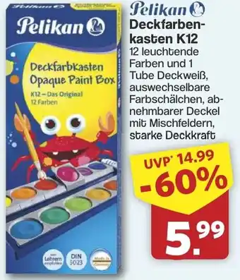 Famila Nord West Pelikan Deckfarbkasten K12 Angebot