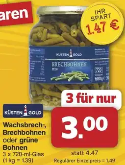 Famila Nord West Wachsbrech-, Brechbohnen oder grüne Bohnen Angebot