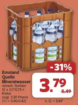 Famila Nord West Emsland Quelle Mineralwasser Angebot