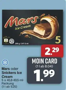 Famila Nord West Mars oder Snickers Ice Cream Angebot