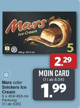 Famila Nord West Mars oder Snickers Ice Cream Angebot