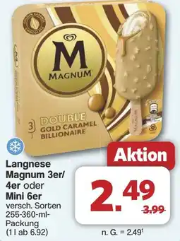Famila Nord West Langnese Magnum 3er/ 4er oder Mini 6er Angebot