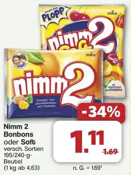 Famila Nord West Nimm 2 Bonbons oder Soft Angebot