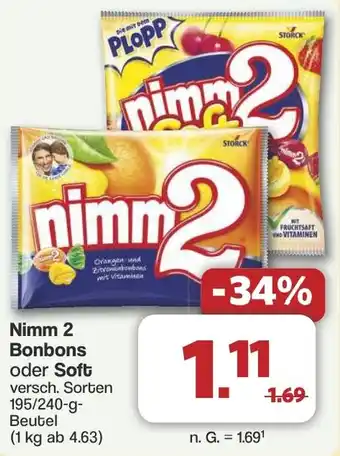 Famila Nord West Nimm 2 Bonbons oder Soft Angebot