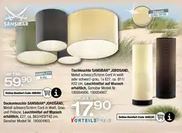 Ostermann Sansibar deckenleuchte jordsand Angebot