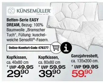 Ostermann Betten-serie easy dream Angebot