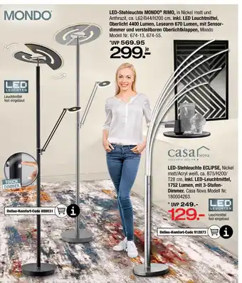 Ostermann Mondo & casa nova led-stehleuchte Angebot