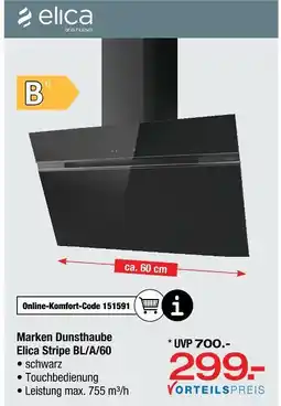 Ostermann Elica marken dunsthaube stripe bl/a/60 Angebot