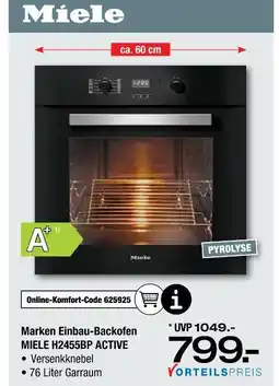 Ostermann Miele marken einbau-backofen miele h2455bp active Angebot