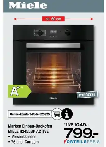Ostermann Miele marken einbau-backofen miele h2455bp active Angebot