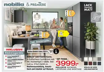 Ostermann Nobilia easytouch küche Angebot