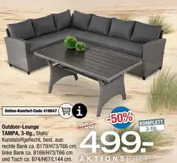 Ostermann Outdoor-lounge tampa, 3-tlg Angebot