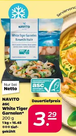 NETTO Navito white tiger garnelen Angebot