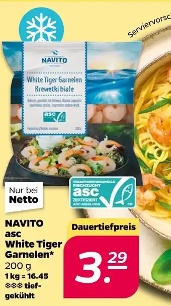 NETTO Navito white tiger garnelen Angebot