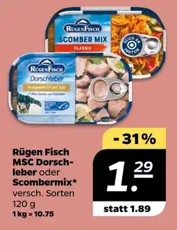 NETTO Rügen fisch msc dorschleber oder scombermix Angebot