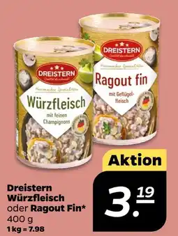 NETTO Dreistern würzfleisch oder ragout fin Angebot