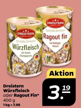 NETTO Dreistern würzfleisch oder ragout fin Angebot
