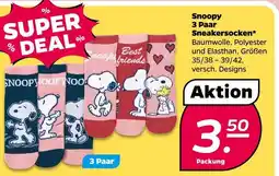 NETTO Snoopy snoopy 3 paar sneakersocken Angebot