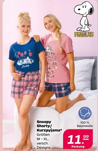 NETTO Snoopy shorty/kurzpyjama Angebot