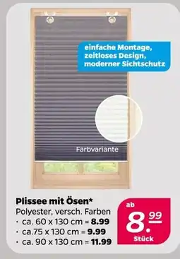 NETTO Plissee mit ösen Angebot